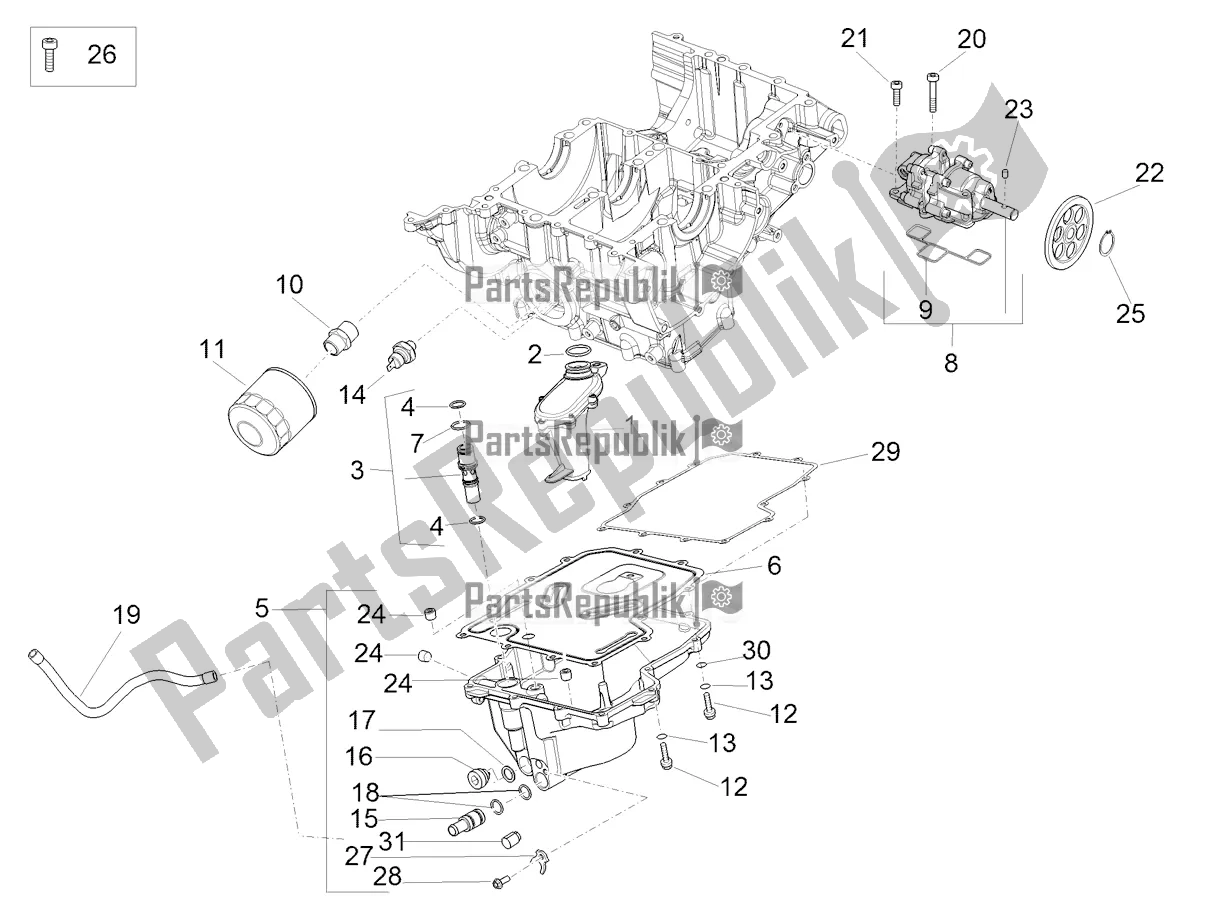 Alle onderdelen voor de Smering van de Aprilia RSV4 1100 Factory ABS USA 2022