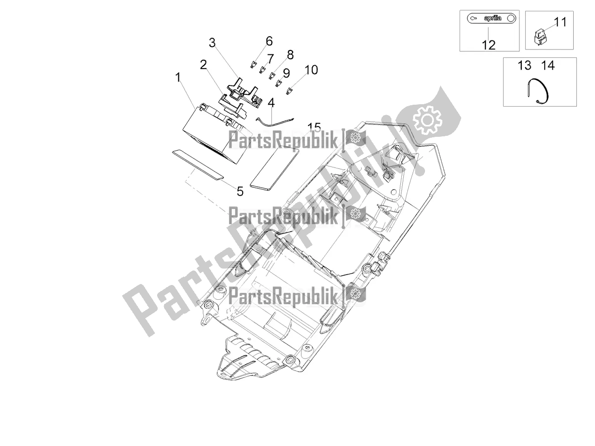 Todas las partes para Sistema Eléctrico Trasero de Aprilia RSV4 1100 Factory ABS USA 2022