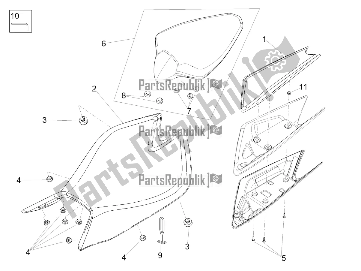 Todas las partes para Ensillar de Aprilia RSV4 1100 Factory ABS USA 2022