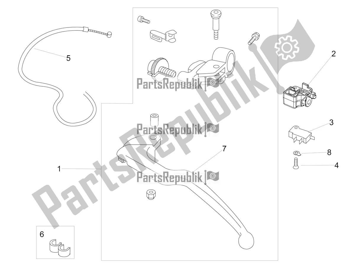 All parts for the Clutch Control of the Aprilia RSV4 1100 Racing Factory ABS 2019