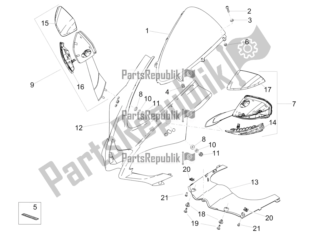 Toutes les pièces pour le Carénage Avant du Aprilia RSV4 1100 Racing Factory ABS 2019