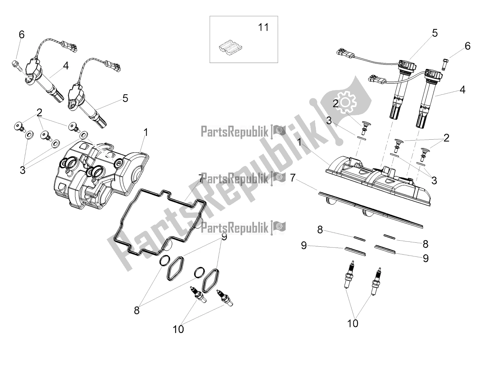 Tutte le parti per il Copricapo del Aprilia RSV4 1100 Racing Factory ABS 2019