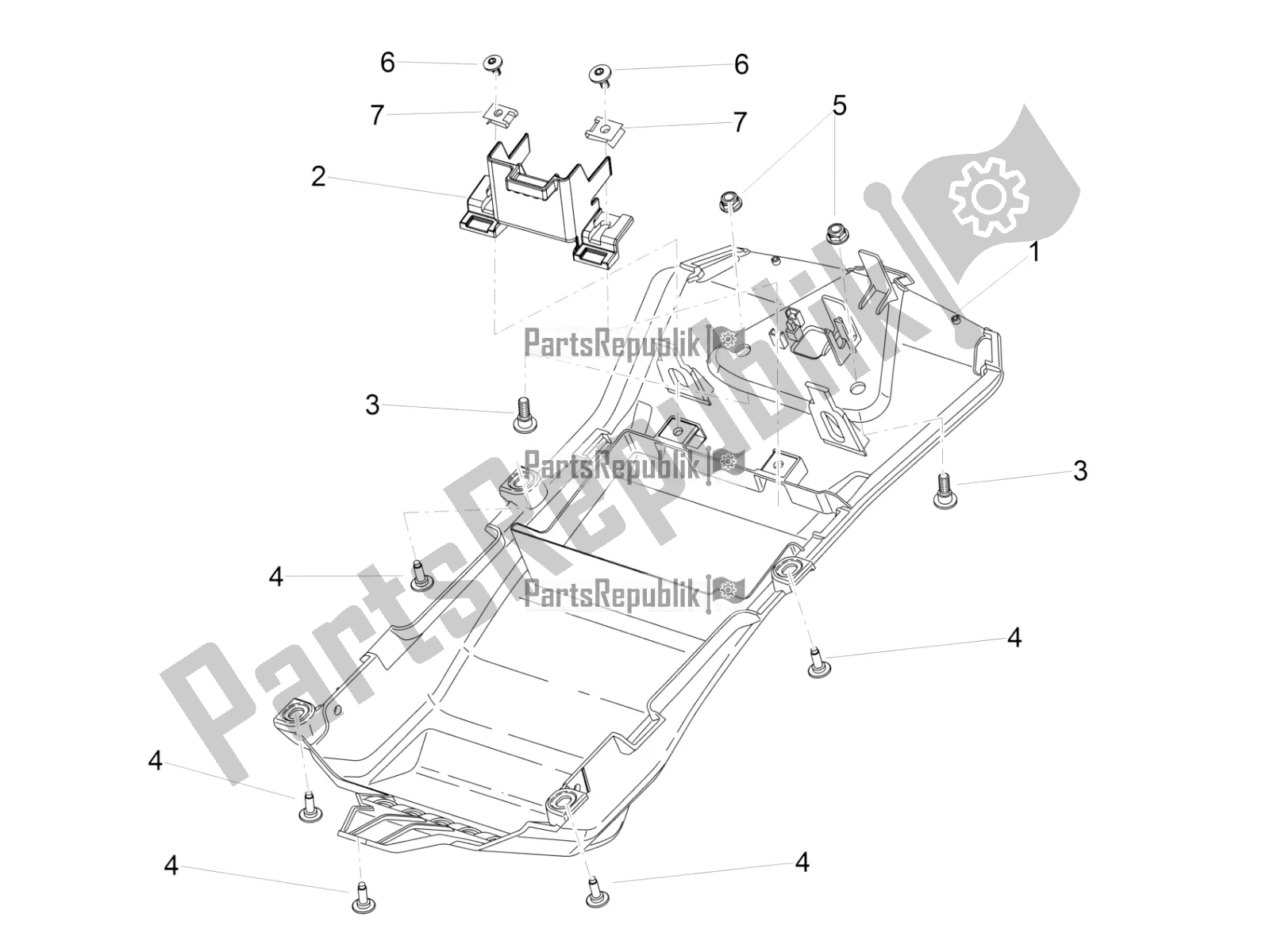 Tutte le parti per il Scompartimento Di Sella del Aprilia RSV4 1100 Racing Factory ABS 2019