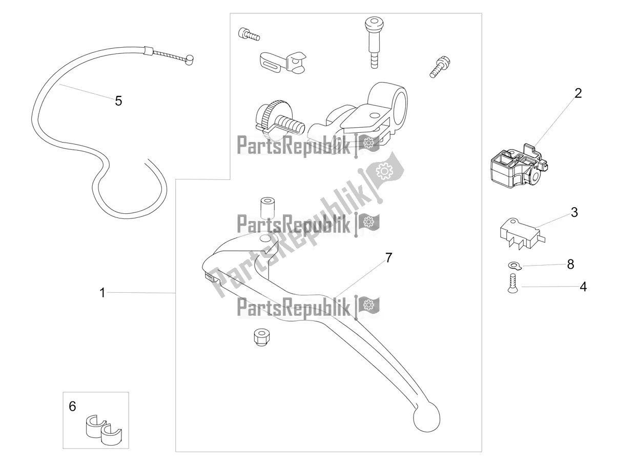 All parts for the Clutch Control of the Aprilia RSV4 1100 Racing Factory ABS 2020