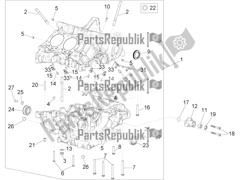 Tutte le parti per il Carter I del Aprilia RSV4 1100 Racing Factory ABS 2020