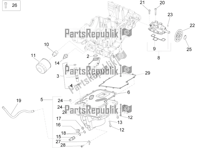 Todas as partes de Lubrificação do Aprilia RSV4 1100 Racing Factory ABS 2020