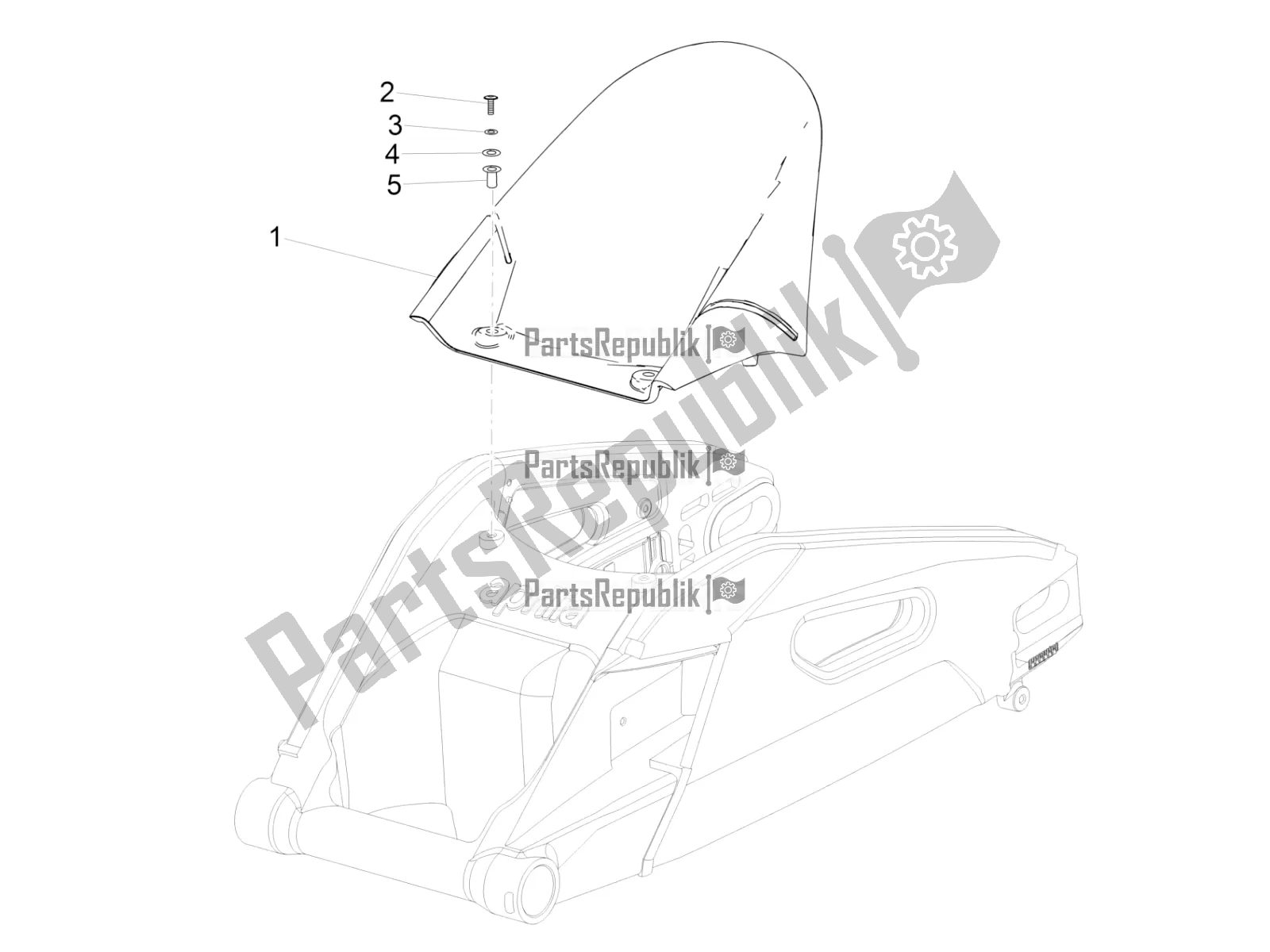 Todas as partes de Guarda-lamas Traseiro do Aprilia RSV4 1100 Racing Factory ABS 2020