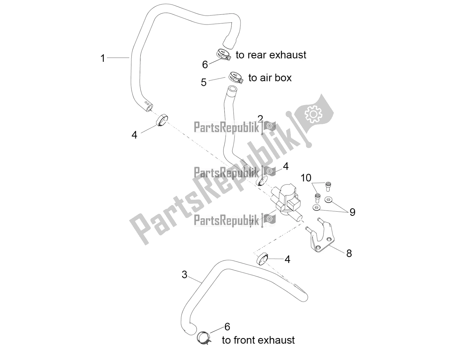 All parts for the Secondary Air of the Aprilia RSV4 1100 Racing Factory ABS 2020