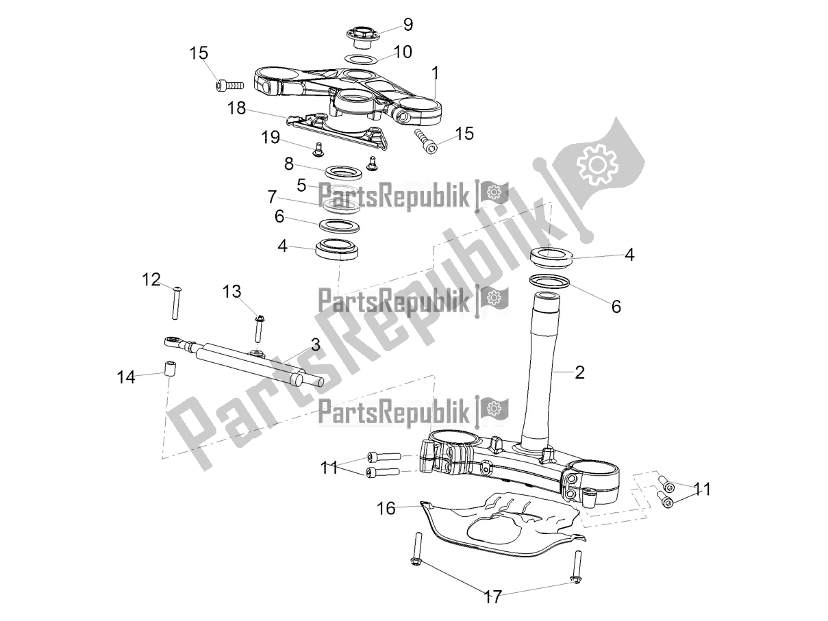 Wszystkie części do Sterowniczy Aprilia RSV4 1100 Racing Factory ABS 2020