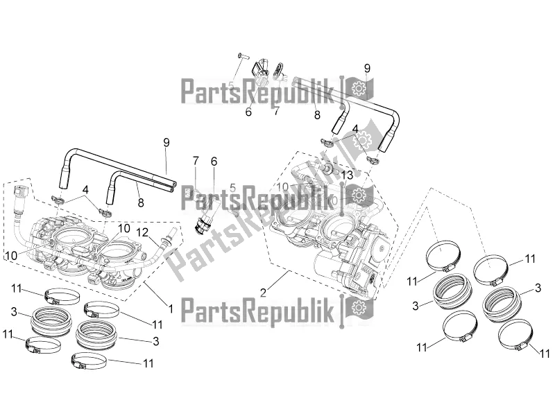 Alle onderdelen voor de Gasklephuis van de Aprilia RSV4 1100 Racing Factory ABS 2020