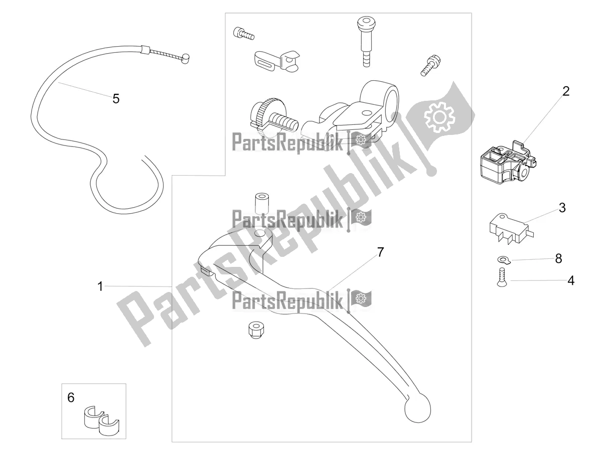 All parts for the Clutch Control of the Aprilia RSV4 1100 Racing Factory ABS Apac 2019