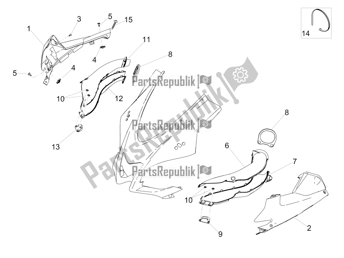 All parts for the Duct of the Aprilia RSV4 1100 Racing Factory ABS Apac 2019