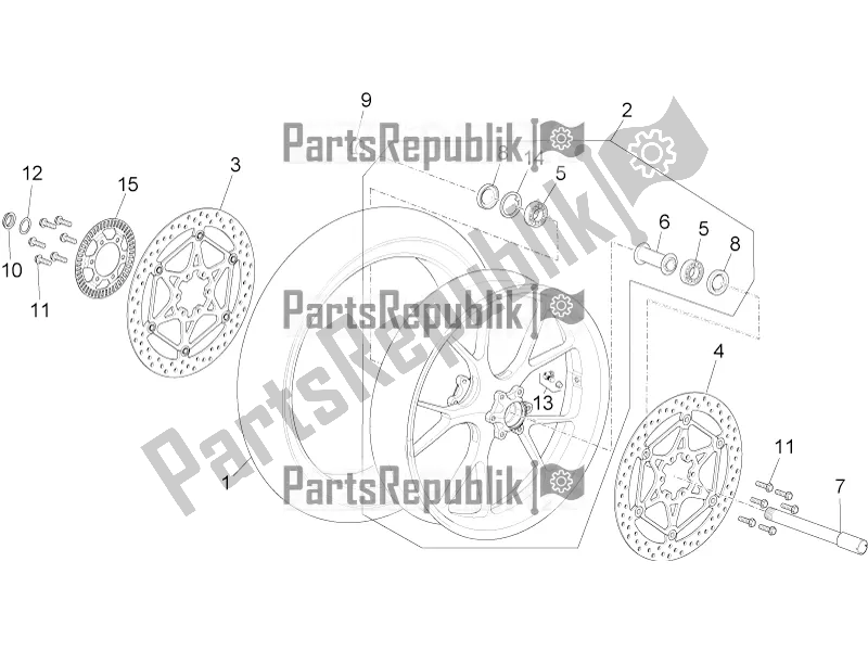 Toutes les pièces pour le Roue Avant du Aprilia RSV4 1100 Racing Factory ABS Apac 2019