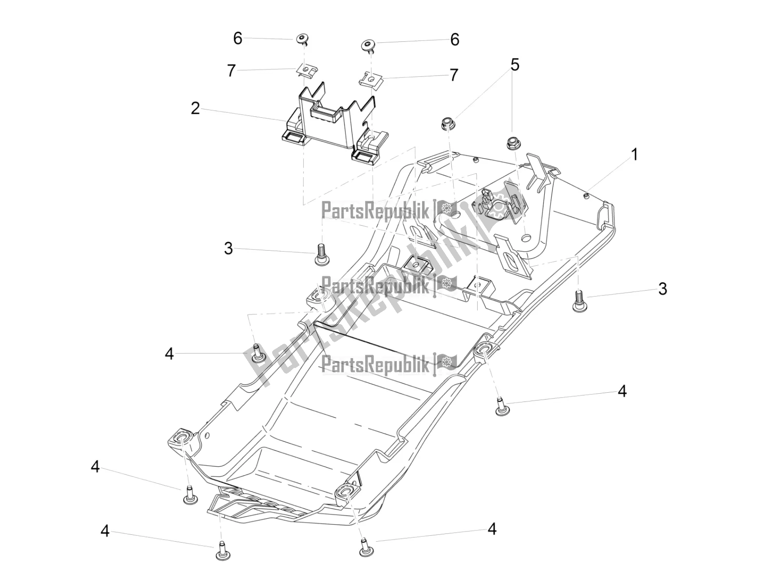 All parts for the Saddle Compartment of the Aprilia RSV4 1100 Racing Factory ABS Apac 2019