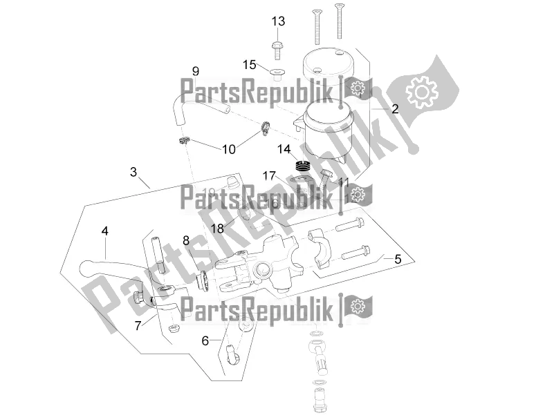 Toutes les pièces pour le Maître-cylindre Avant du Aprilia RSV4 1100 Racing Factory ABS Apac 2020