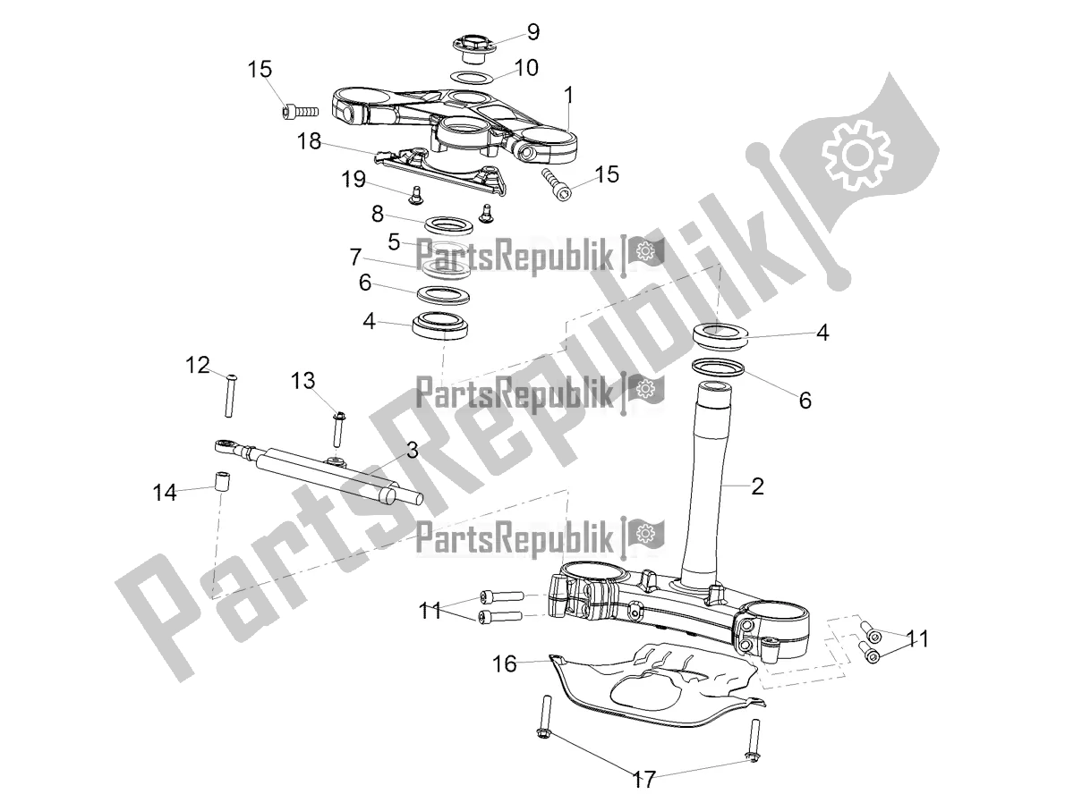 Wszystkie części do Sterowniczy Aprilia RSV4 1100 Racing Factory ABS Apac 2020