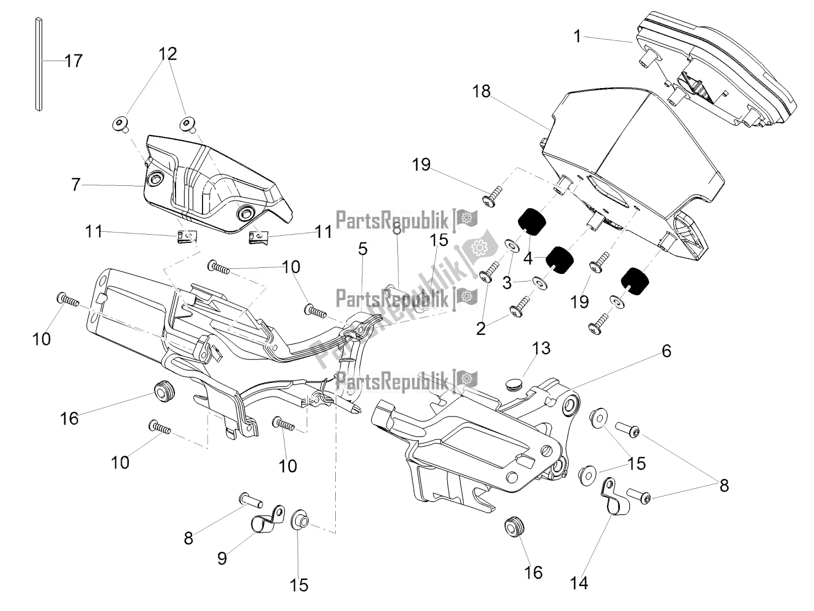 All parts for the Instruments of the Aprilia RSV4 1100 Racing Factory ABS USA 2020