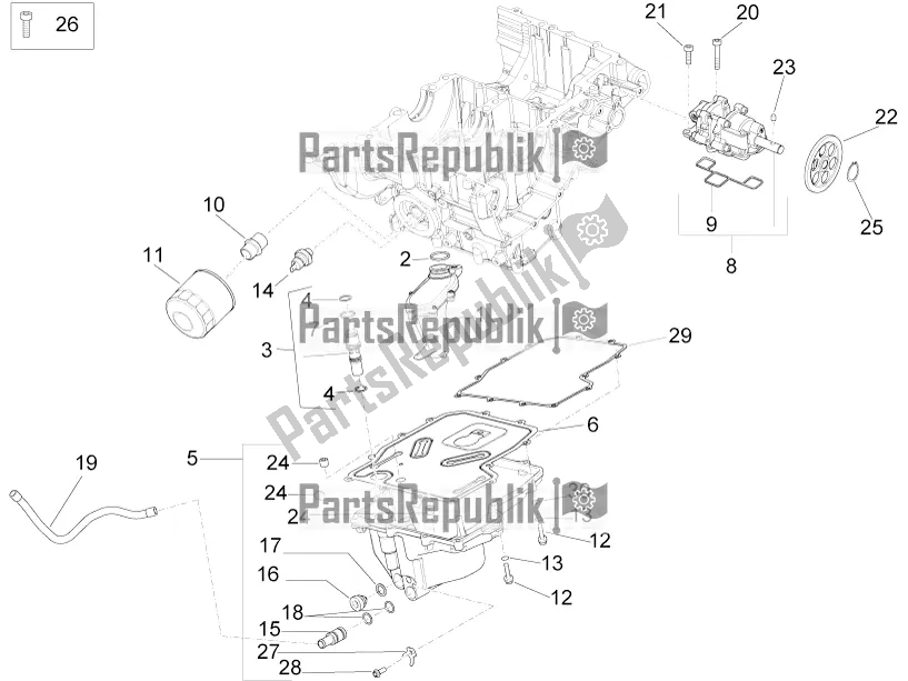 All parts for the Lubrication of the Aprilia RSV4 1100 Racing Factory ABS USA 2020