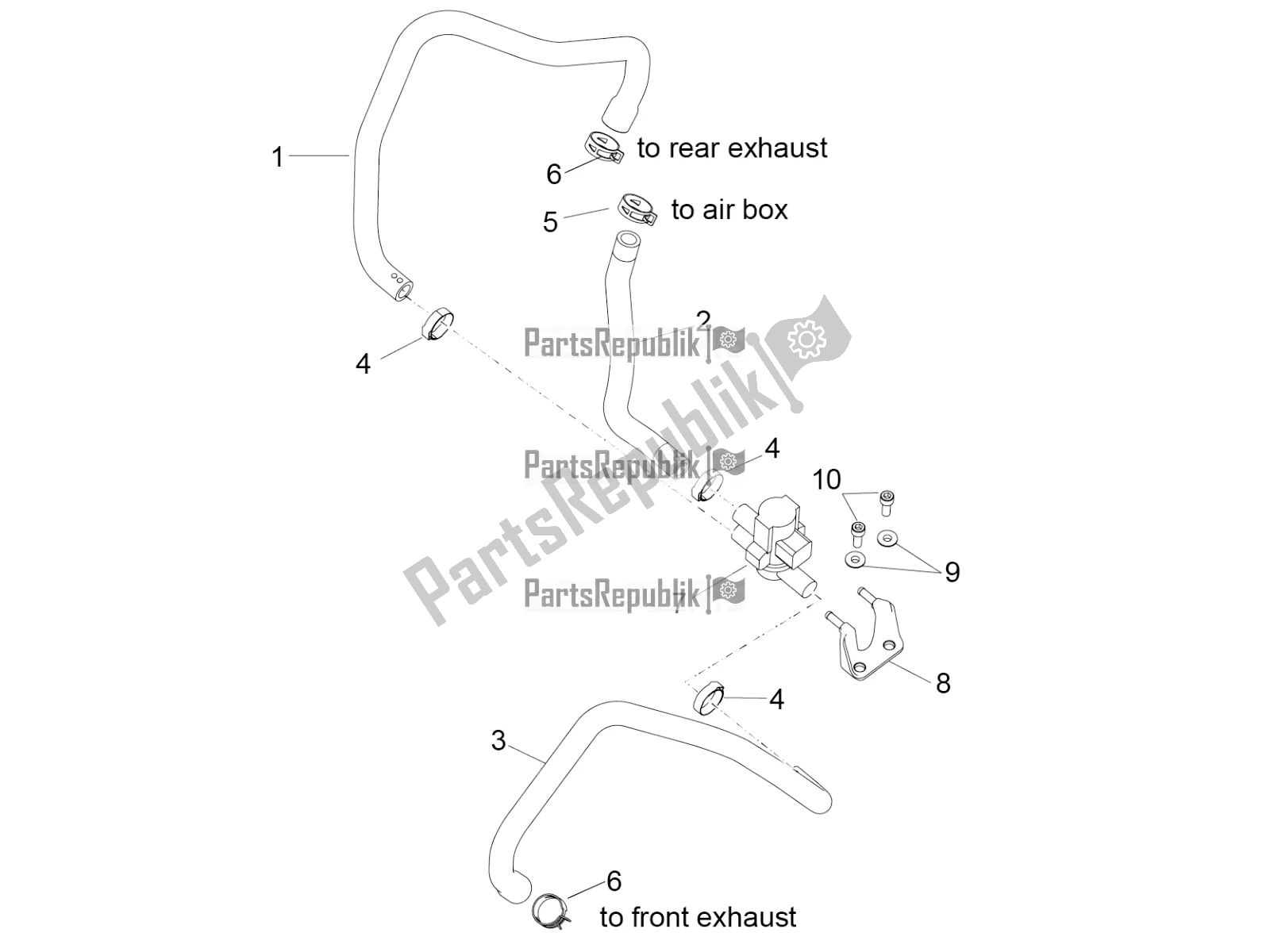 Alle onderdelen voor de Secundaire Lucht van de Aprilia RSV4 1100 Racing Factory ABS USA 2020