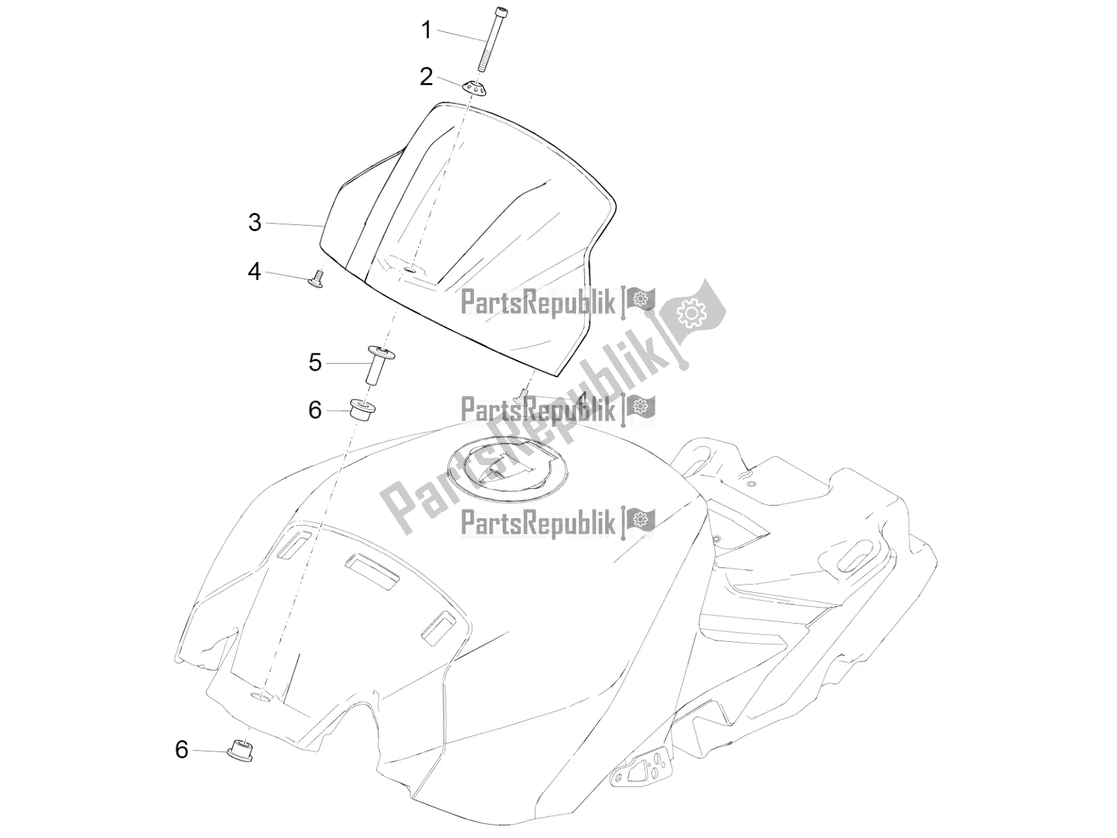 Tutte le parti per il Coperchio Del Serbatoio del Aprilia RSV4 1100 Racing Factory ABS USA 2021