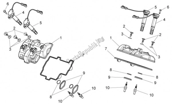 Todas las partes para Deksel de Aprilia RSV4 Aprc R 75 1000 2011