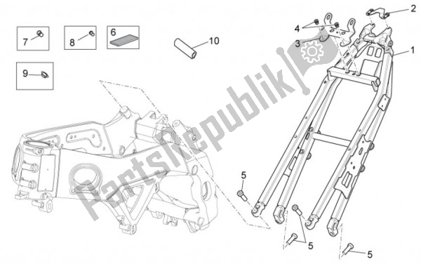 Tutte le parti per il Frame Ii del Aprilia RSV4 Aprc R 75 1000 2011