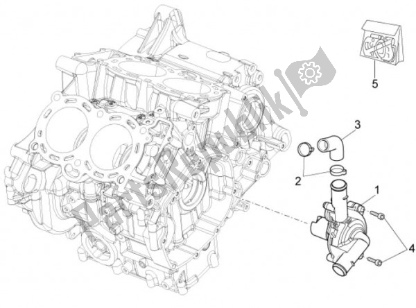 Tutte le parti per il Pompa Dell'acqua del Aprilia RSV4 Aprc R 75 1000 2011