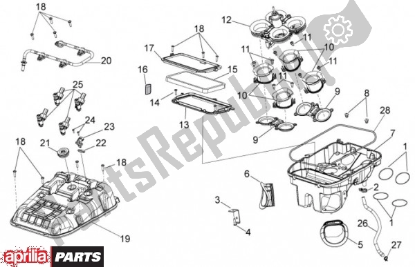 Alle Teile für das Luftreiniger des Aprilia RSV4 Factory Aprc 70 1000 2011