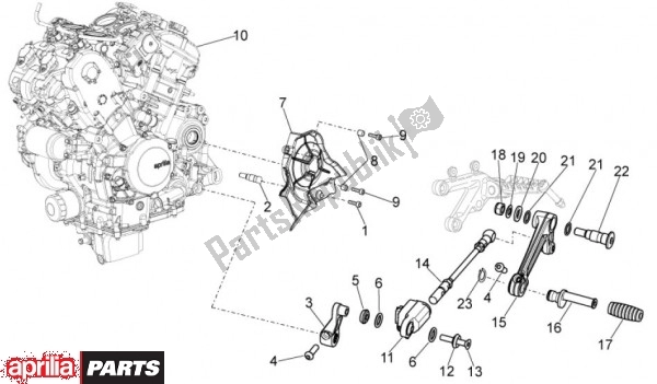 Todas as partes de Motor do Aprilia RSV4 Factory Aprc 70 1000 2011