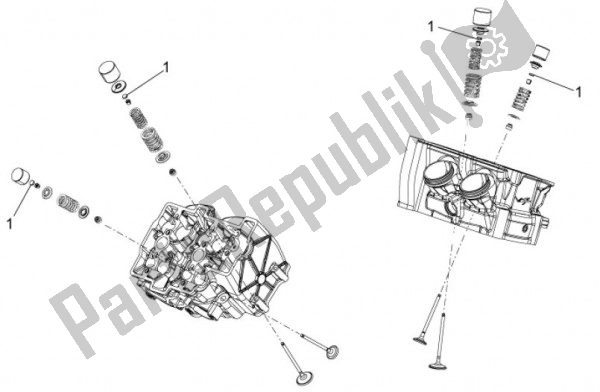 Alle onderdelen voor de Shims van de Aprilia RSV4 Factory Aprc 70 1000 2011