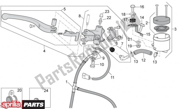 Toutes les pièces pour le Stuur Rechts du Aprilia RSV4 Factory Aprc 70 1000 2011