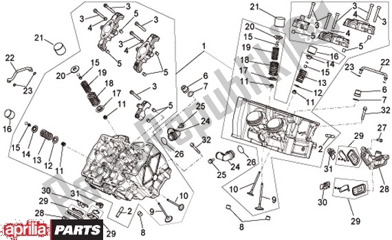 Todas las partes para Cabeza De Cilindro de Aprilia RSV4 R 56 1000 2010