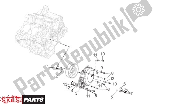 All parts for the Dynamo Deksel of the Aprilia RSV4 R 56 1000 2010