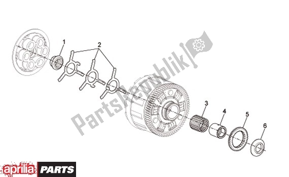 All parts for the Clutch of the Aprilia RSV4 R 56 1000 2010