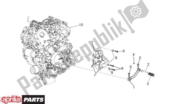 Alle onderdelen voor de Motor van de Aprilia RSV4 R 56 1000 2010