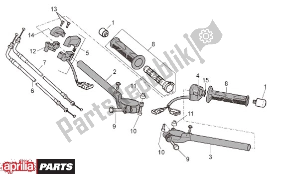 Todas as partes de Schakelingen do Aprilia RSV4 R 56 1000 2010