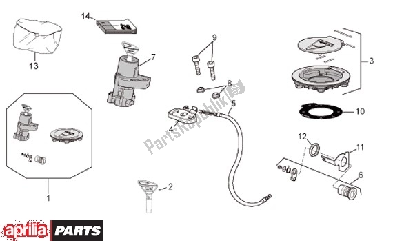 All parts for the Slotset of the Aprilia RSV4 R 56 1000 2010