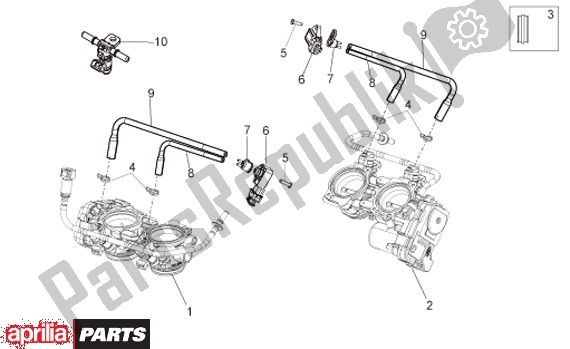 Todas as partes de Smoorklephuis do Aprilia RSV4 R 56 1000 2010