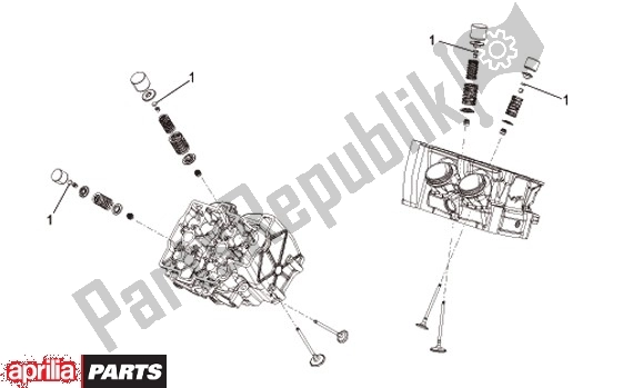 Todas as partes de Ventielbelegen do Aprilia RSV4 R 56 1000 2010