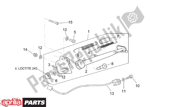 Todas las partes para Central Stand de Aprilia RSV Mille 10 1000 2000