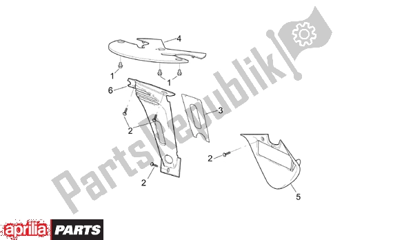 Alle Teile für das Front Body Lockups des Aprilia RSV Mille 10 1000 2000