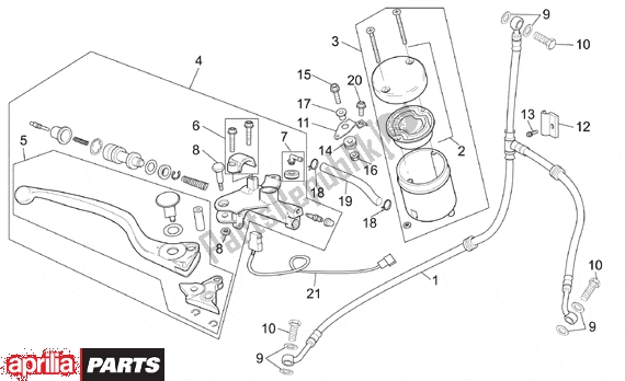 Alle Teile für das Front Brake Pump des Aprilia RSV Mille 10 1000 2000