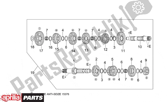 Toutes les pièces pour le Gear Box du Aprilia RSV Mille 10 1000 2000