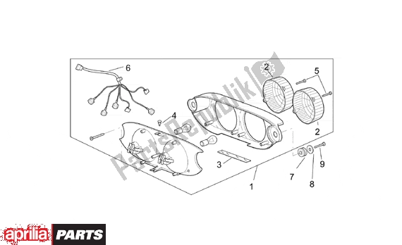 Alle onderdelen voor de Taillight van de Aprilia RSV Mille 10 1000 2000