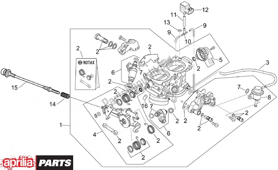 Tutte le parti per il Throttle Body del Aprilia RSV Mille 10 1000 2000