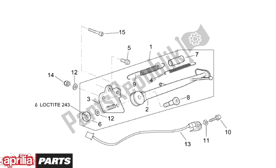 Toutes les pièces pour le Central Stand du Aprilia RSV Mille 390 1000 2001 - 2002