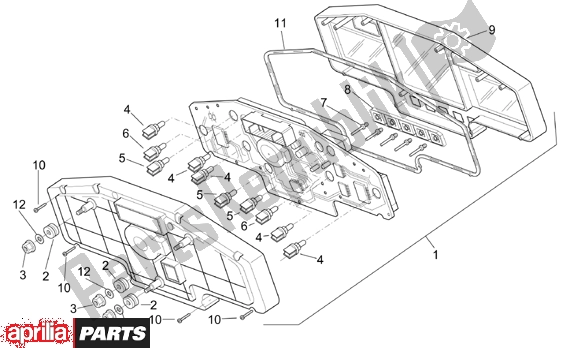 Todas las partes para Tablero de Aprilia RSV Mille 390 1000 2001 - 2002