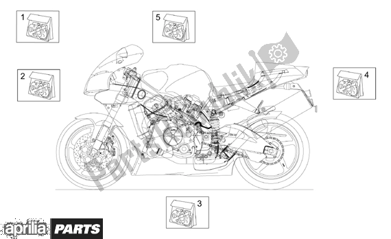 All parts for the Decal of the Aprilia RSV Mille 390 1000 2001 - 2002