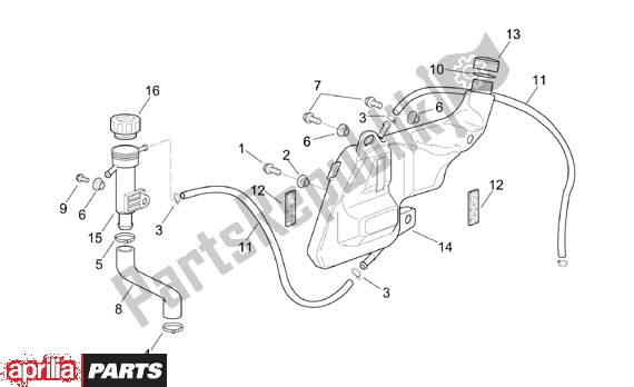 Tutte le parti per il Expansion Tank del Aprilia RSV Mille 390 1000 2001 - 2002