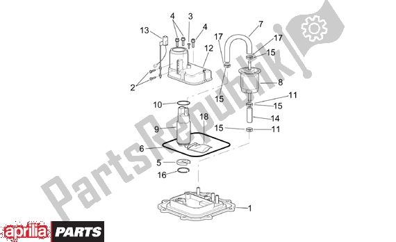 All parts for the Fuel Pump I of the Aprilia RSV Mille 390 1000 2001 - 2002